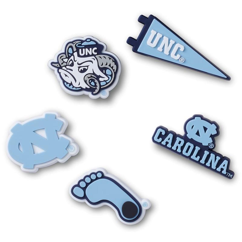 Crocs Jibbitz University of North Carolina Sports Shoe Charms 5-Pack