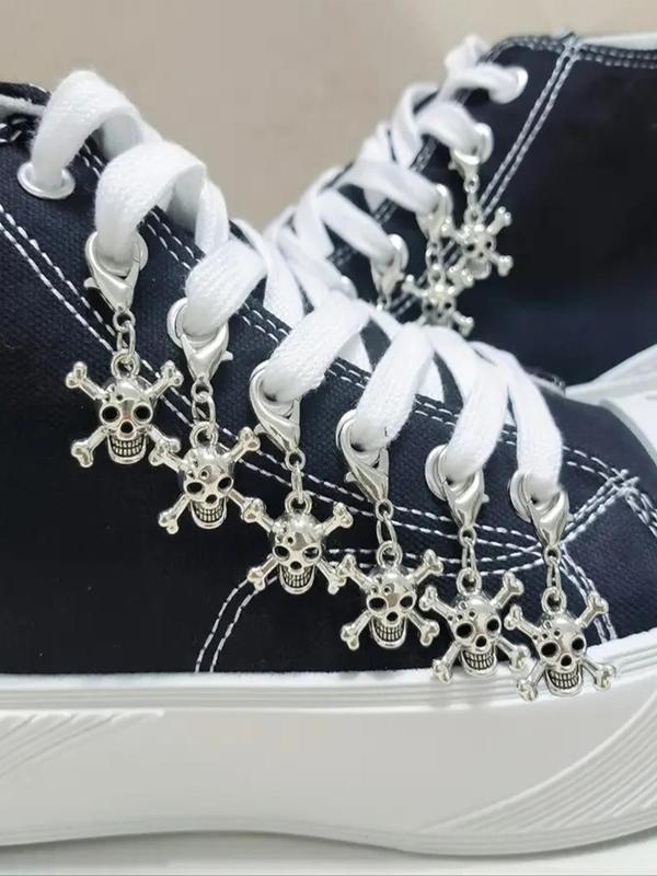 Punk Skull Design Shoe Charms, Fashionable Novelty Shoes Decorations for Clogs Design, Dazzling Glamour Trendy Exquisite Shoes Accessories for Women & Men