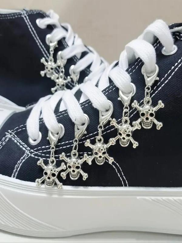 Punk Skull Design Shoe Charms, Fashionable Novelty Shoes Decorations for Clogs Design, Dazzling Glamour Trendy Exquisite Shoes Accessories for Women & Men