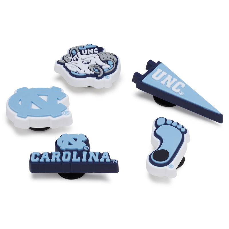 Crocs Jibbitz University of North Carolina Sports Shoe Charms 5-Pack