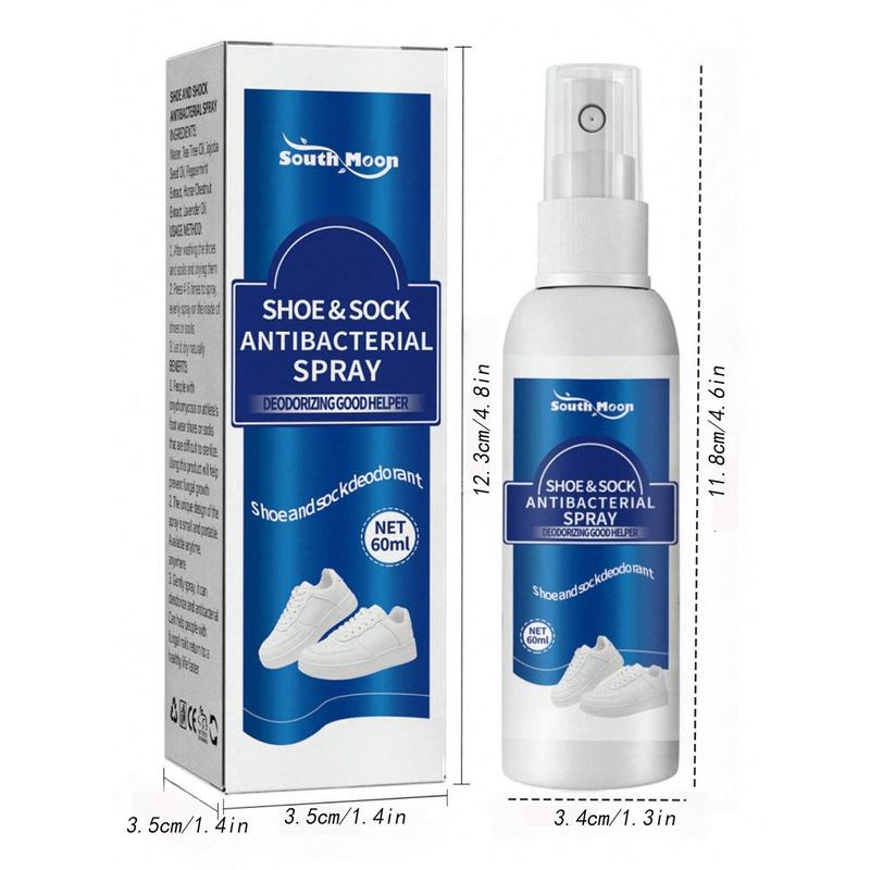 Shoe Deodorant Spray, 1 Count 2 Counts Portable Shoe & Sock Deodorant Spray, Household Foot Odor Remover Spray for Indoor & Outdoor