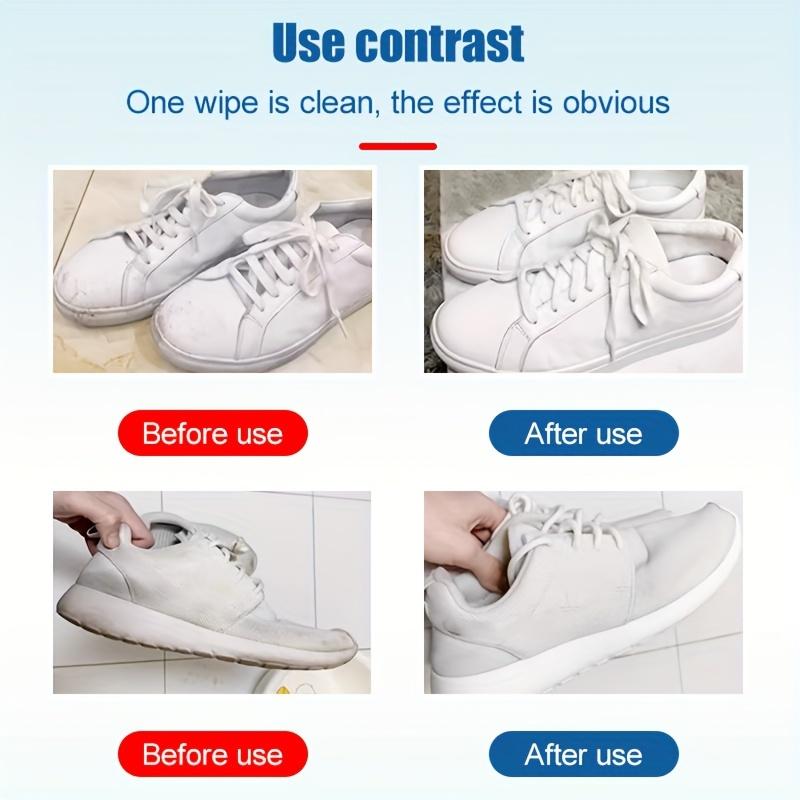 EarEpis 100g White Shoe Cleaner Cream, Stain Remover for Sneakers, No-Wash Formula, Fast Cleaning with Sponge Included, Interior Decoration Compatible