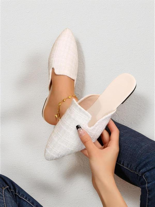 Women's Fashionable Pointed Toe Slip on Flats, 1 Pair Casual Soft Comfortable Flat Shoes for Daily Wear, Lightweight Breathable Comfortable Shoes for Daily Wear, Perfect for Students and Outdoor