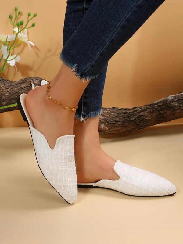 Women's Fashionable Pointed Toe Slip on Flats, 1 Pair Casual Soft Comfortable Flat Shoes for Daily Wear, Lightweight Breathable Comfortable Shoes for Daily Wear, Perfect for Students and Outdoor