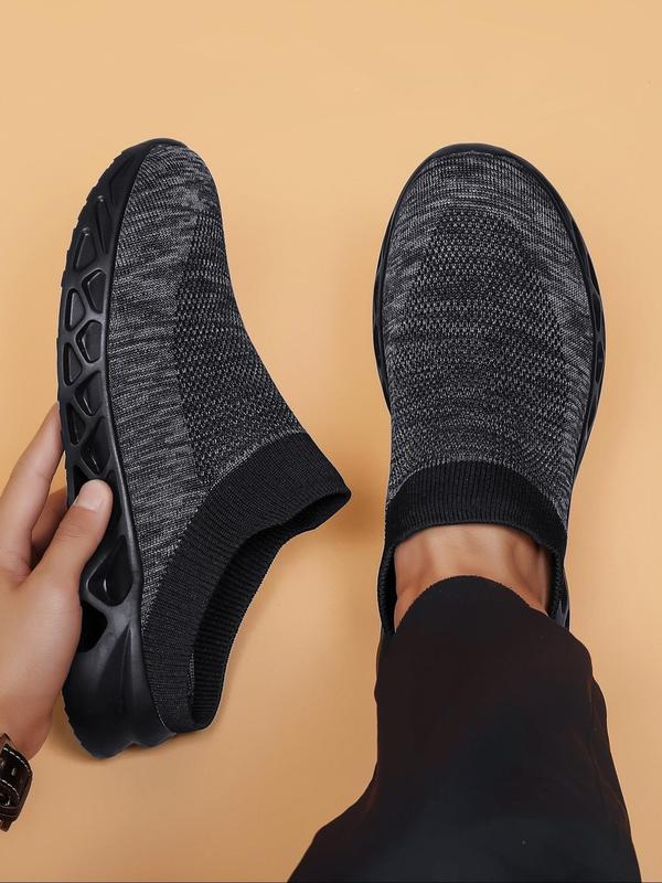 Men's Casual Fashion Breathable Mesh Slippers, 2024 New Style Comfortable Non-slip Slippers for Indoor Outdoor Wear, All-match Round Toe Slippers for Daily Wear