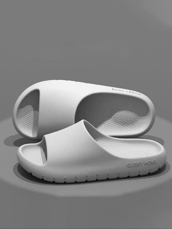 Men's Casual Plain Soft Slippers, Non-slip Comfortable Shower Slippers, Slippers for Indoor & Outdoor Use for All Seasons Back To School, Birthday Gifts