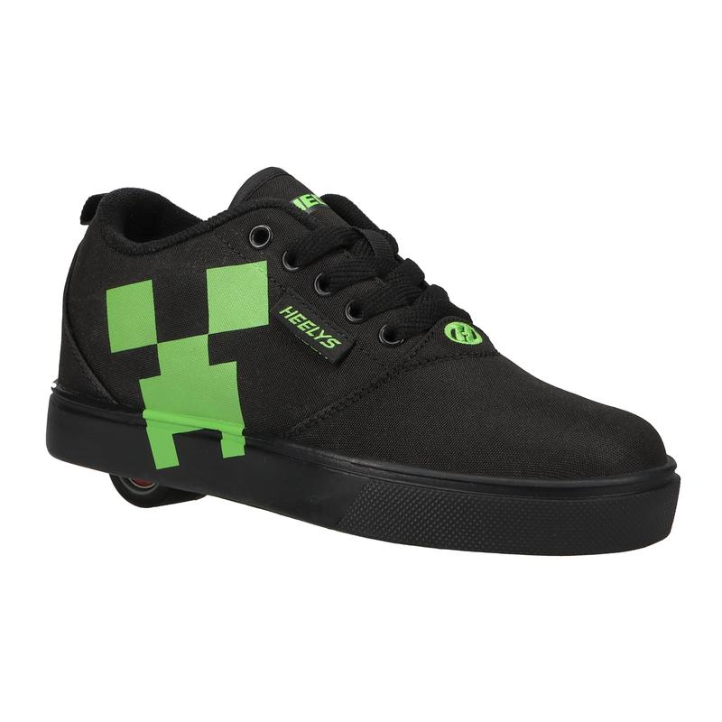 Minecraft x Heelys Collaboration |  Minecraft Creeper Pro 20 Heelys shoes with wheels. Great gift for Minecraft Fans