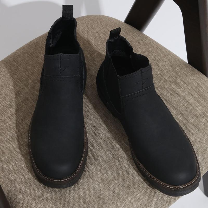 Casual Slip On Ankle Waterproof Chelsea Fashion Boots For Men Boy Footwear Walking Shoes Comfort