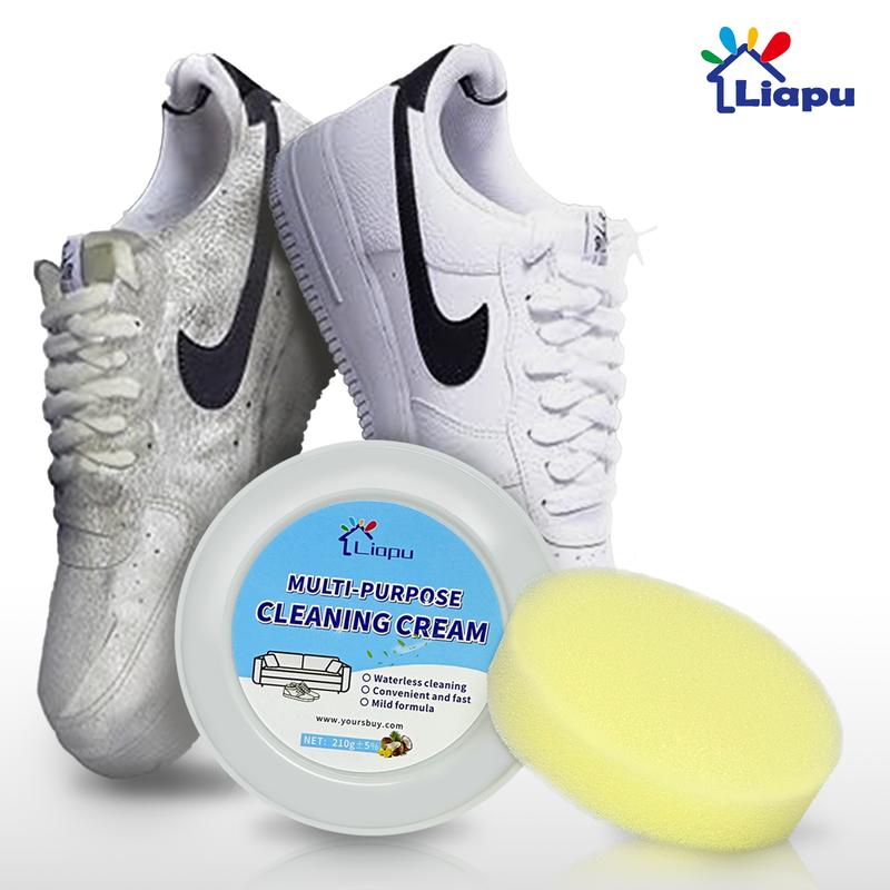 LIAPU Multi-purpose cleaning and decontamination cream, new white shoe cleaning cream, multi-purpose cleaning cream, white shoe cleaner Footwear Leather Parent