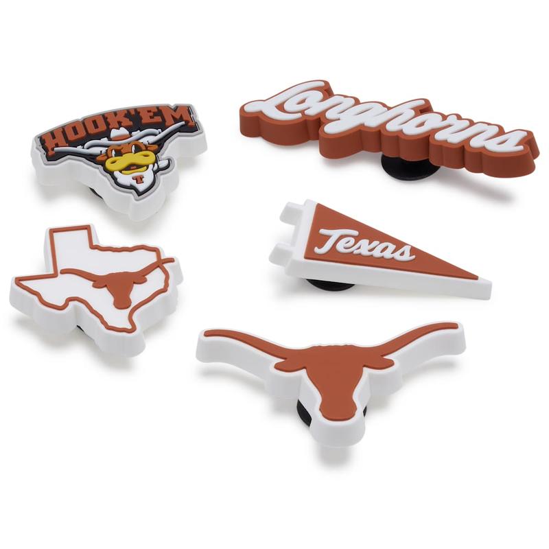 Crocs Jibbitz University of Texas Sports Shoe Charms 5-Pack