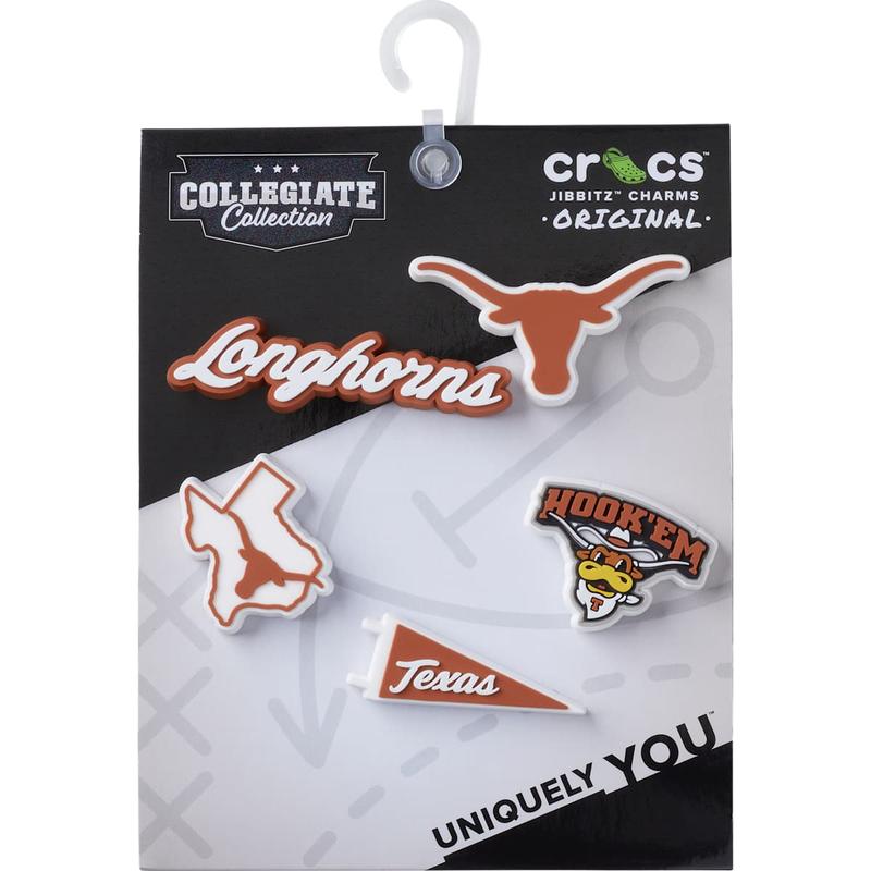 Crocs Jibbitz University of Texas Sports Shoe Charms 5-Pack