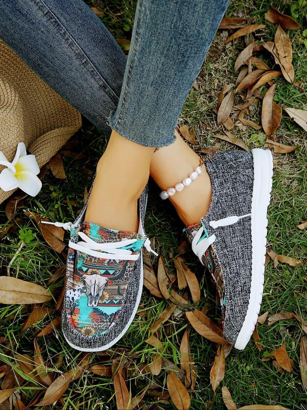 Women's Summer Fashion Colorblock Lace Up Front Low Top Sneakers, Casual Spring Comfortable Round Toe Loafers Shoes for Daily Life, Walking Shoes for Women