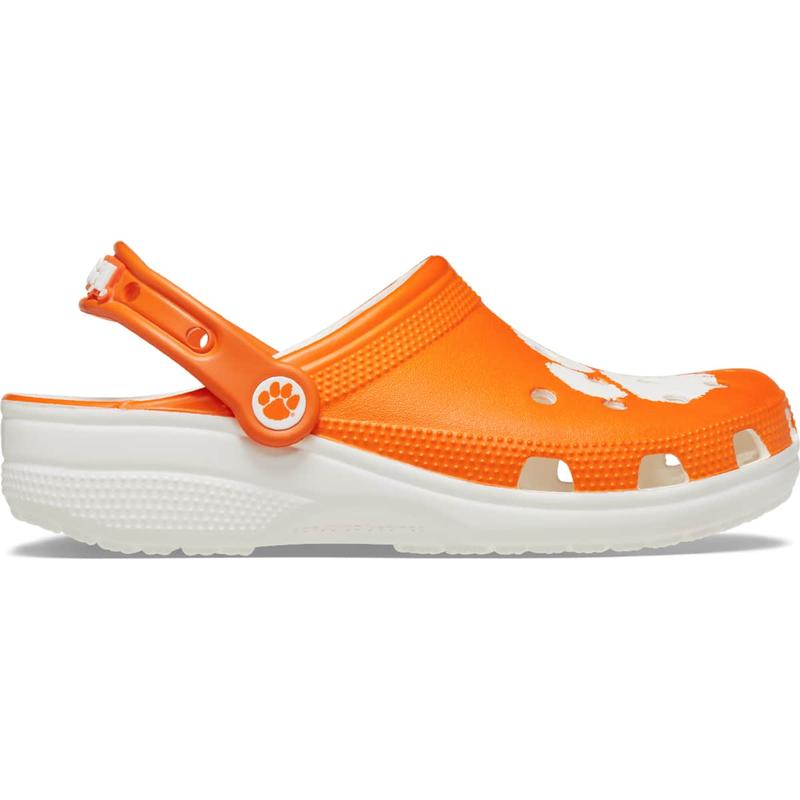 Crocs Unisex Adult Clemson Tigers Classic Clogs, Collegiate Football Fan Gear