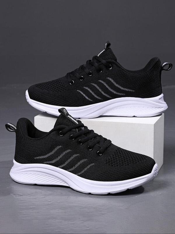 Women's Casual Lace Up Front Low Top Sneakers, 1 Pair Lightweight Breathable Comfortable Sports Running Shoes for Daily Wear, Perfect for Students and Outdoor Sports