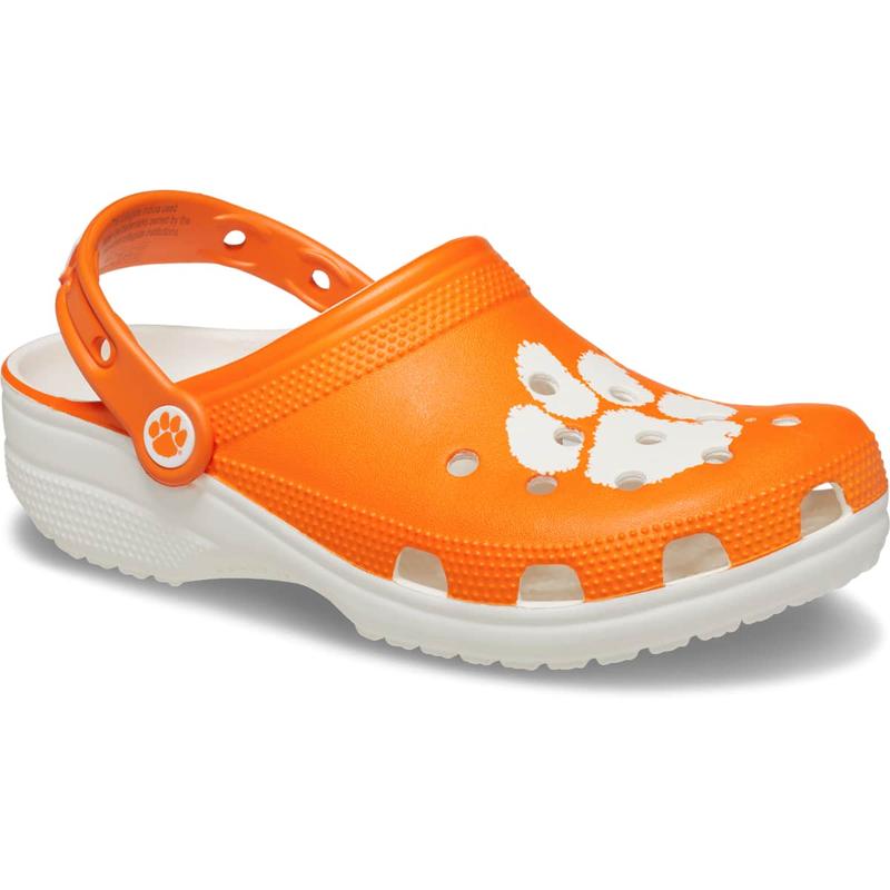 Crocs Unisex Adult Clemson Tigers Classic Clogs, Collegiate Football Fan Gear