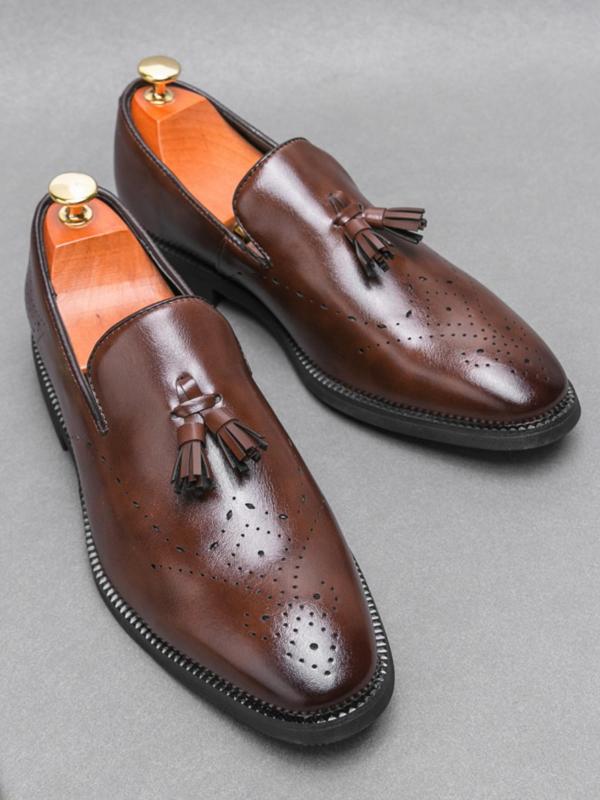 Men's Business Fashion Tassel Decorated Loafers, Casual Comfortable Fashion Shoes for Daily Wear, Perfect for Formal Occasions