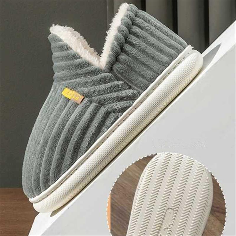 Women Warm Bootie Slippers Fluffy Plush Indoor Outdoor Winter Booty Slippers