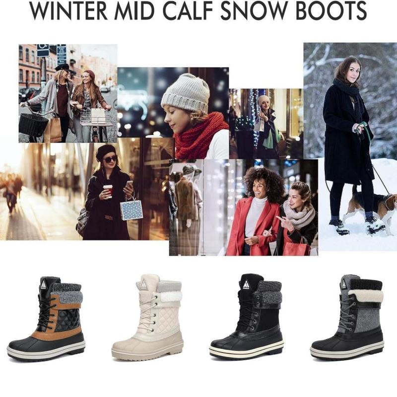 Women's Winter Anti-Slip Fashion Warm Snow Duck Boots | Waterproof Boots | Classic Versatile Boots For Fall&Winter Snow Boots