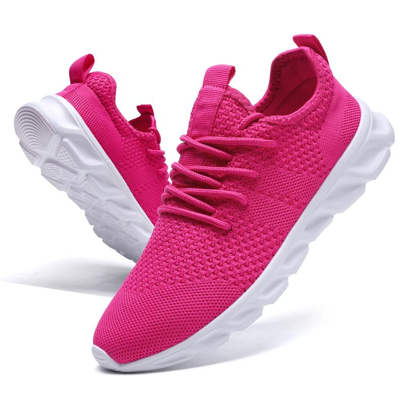 Women's Simple Plain Low Top Lightweight Sneakers,Casual Breathable Sports Running Shoes,Walking Shoes,Tennis Shoes,Girl Footwear