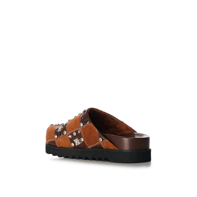 FISCHER-TAN STUDDED CLOG