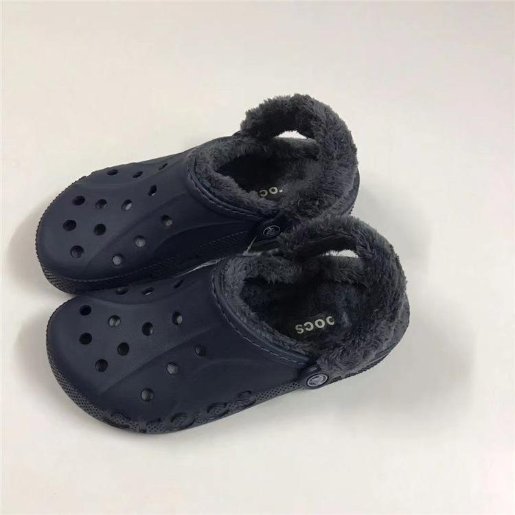 Winter casual clogs warm indoor outdoor garden shoes Crocs unisex-adult middle-aged lined clog