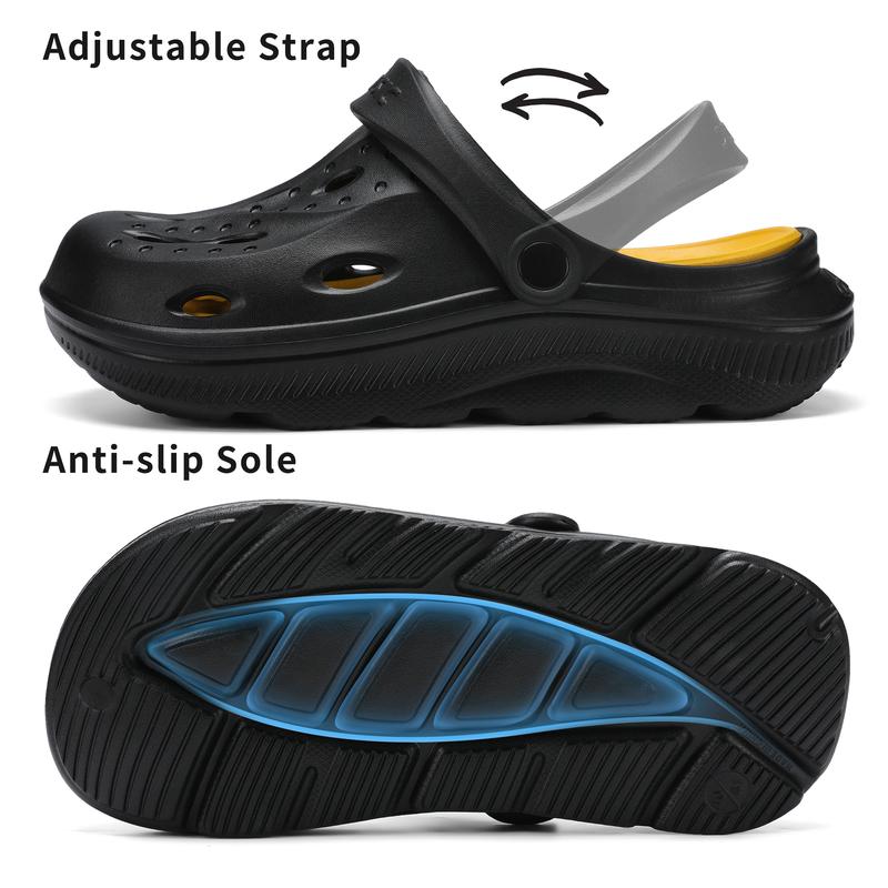 Unisex Adult Classic Clogs,Lightweight Comfortable Slip On Shoes,Adult Classic Clogs & Shoe Footwear Comfort,Solid color hollow fashion EVA sandals, comfortable non-slip durable lightweight slippers for indoor or outdoor activities