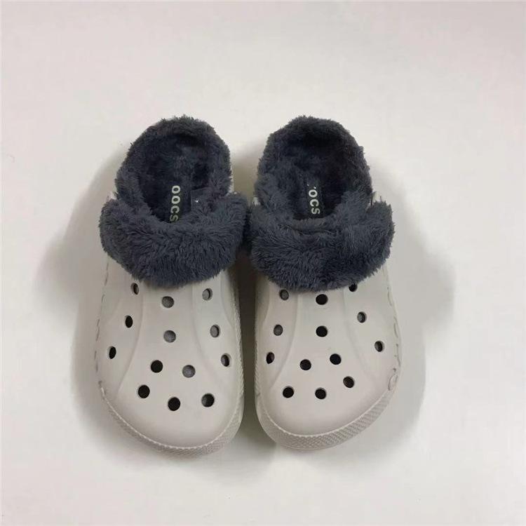 Winter casual clogs warm indoor outdoor garden shoes Crocs unisex-adult middle-aged lined clog