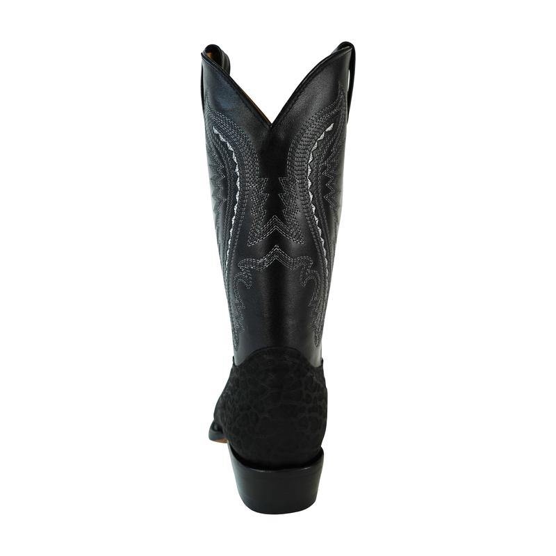 Men's Cuello de Toro Style Black Western Boot