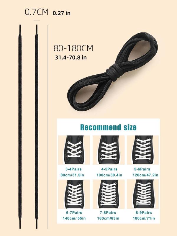 1 Pair Minimalist Casual Plain Flat Half Round Shoe Laces, Casual Shoes Shoelaces For Skate Shoes & Canvas Shoes & Running Shoes, & Boots, Shoe Shoelaces For Men & Women, Shoes Accessories