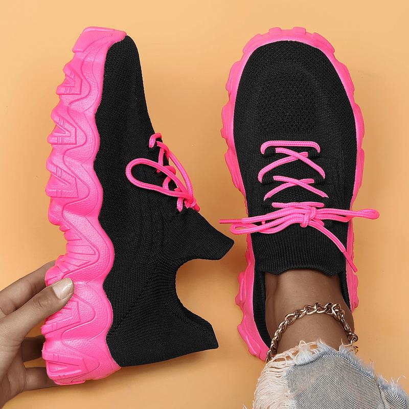 24 colors Womens Ladies Walking Tennis Shoes Slip on Lightweight Casual Running Sneakers Soft Sole Comfortable Trainers running shoes school woman knit sport