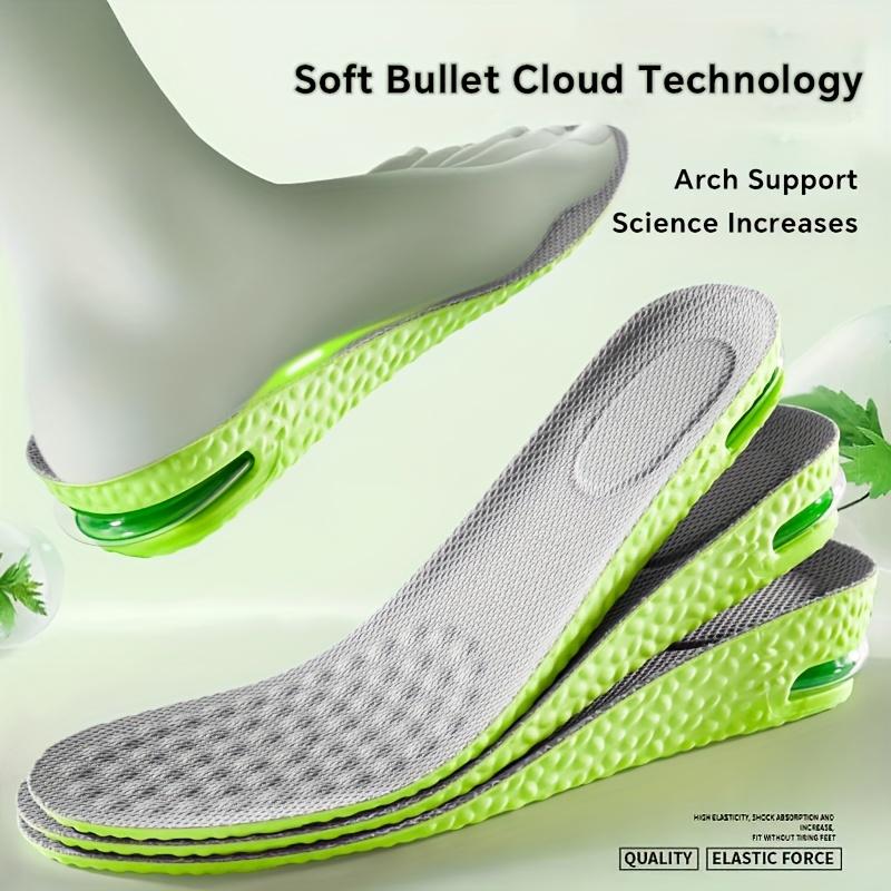 1 Pair of Invisible Height Increasing Insoles, Breathable and Comfortable Insoles, Unisex Shock Absorbing Insoles