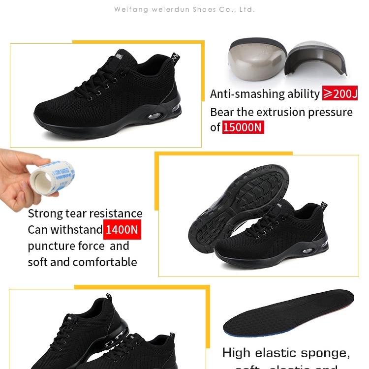 MBG Steel Toe Safety Shoes for Men and Women, Comfortable and Lightweight Footwear for Work and Walking, Anti-Nail and Spring Flexible Boy Closed