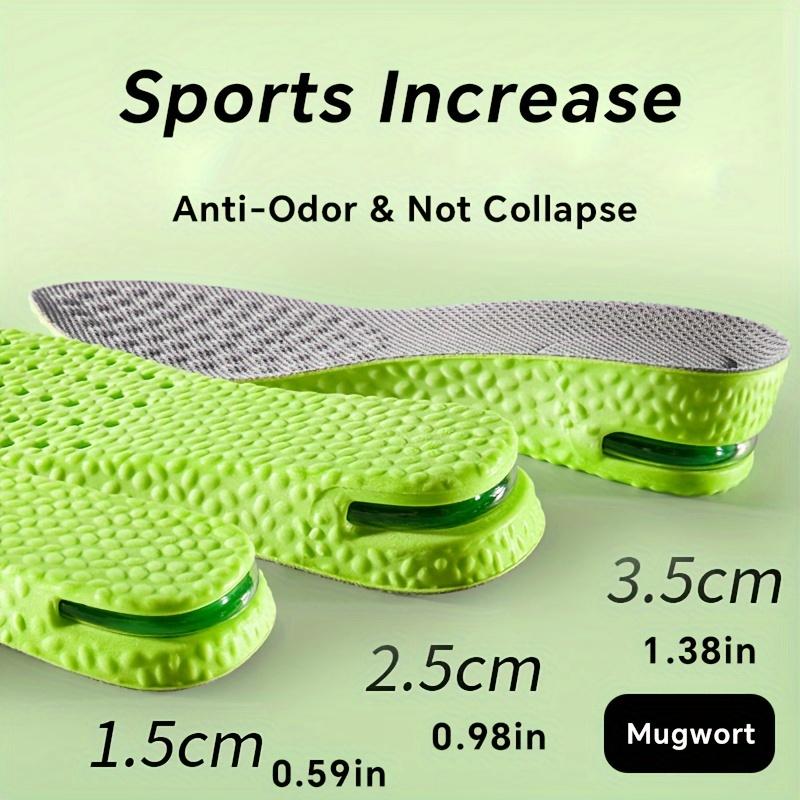 1 Pair of Invisible Height Increasing Insoles, Breathable and Comfortable Insoles, Unisex Shock Absorbing Insoles