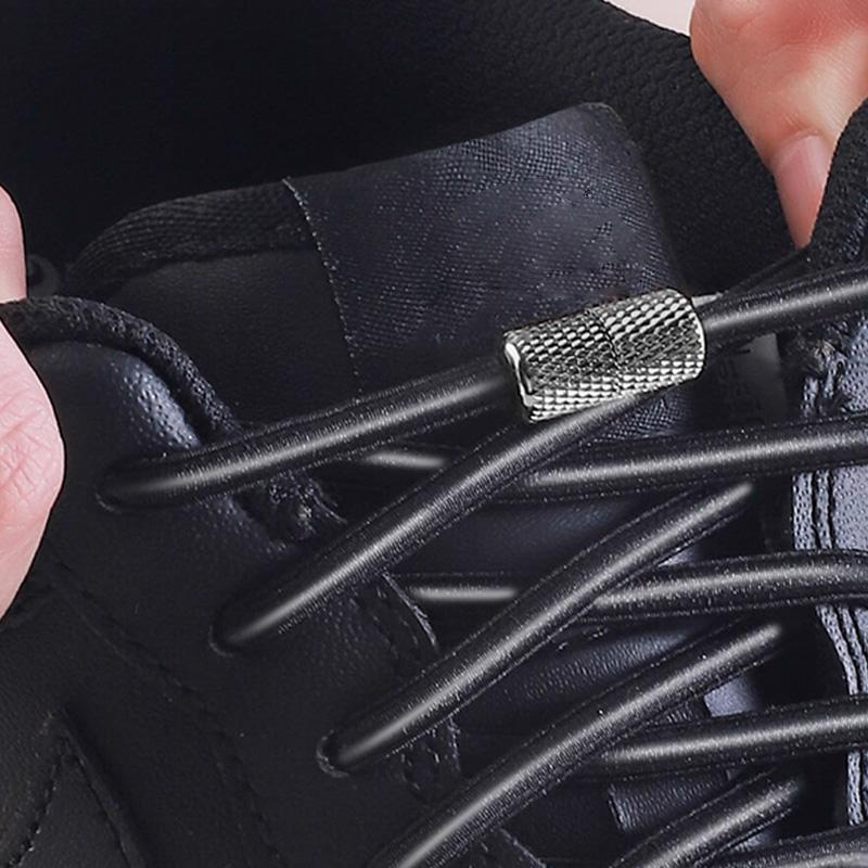 No-tie Magic Round Thickened Shoelace, 1 Pair Elastic Shoe Lace, Shoe Accessories for Men & Women, Sports Shoe Accessories