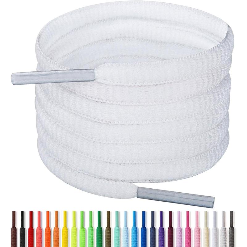 Oval Athletic Shoelaces 24"-72" in 22 Colors Half Round Shoe Laces