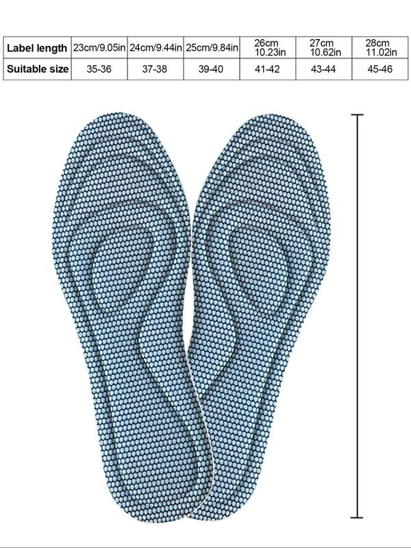 Breathable Mesh Shoes Insoles, Soft Comfortable Shoes Inserts for Men & Women, Anti-slip Shoes Cushion Insoles for Daily Use