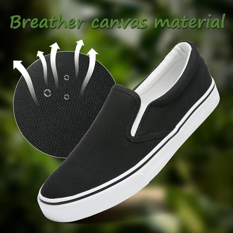 Mens Slip On Sneakers Loafers Shoes Black Shoes White Casual Fashion Shoes