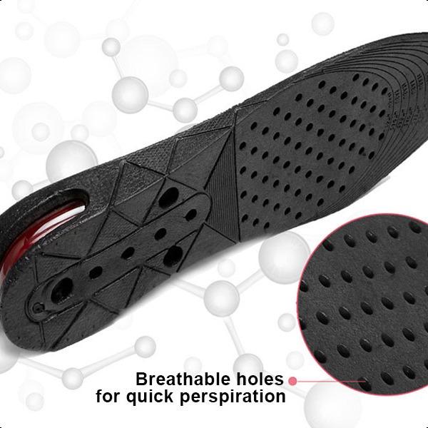 Height Increase Insoles for Men, 4 Layers Shoe Height Inserts to Make You Taller, Multi-Layer Invisible Boosting Lifts Soles for Women Kit with Air Cushion Heel Height 3.54 Inch