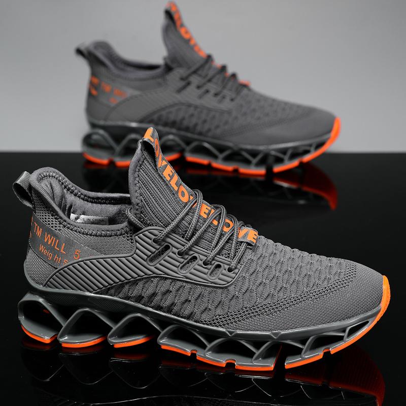 Men's Running Shoes Blade Tennis Walking Fashion Sneakers Breathable Non Slip Gym Sports Work Trainers Footwear Boy