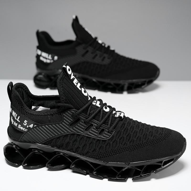 Men's Running Shoes Blade Tennis Walking Fashion Sneakers Breathable Non Slip Gym Sports Work Trainers Footwear Boy