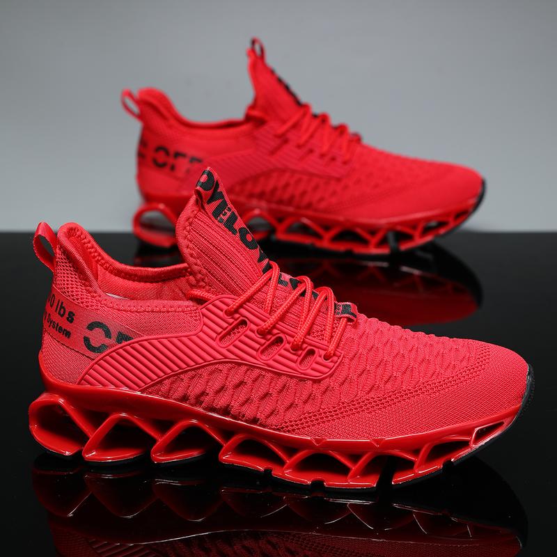 Men's Running Shoes Blade Tennis Walking Fashion Sneakers Breathable Non Slip Gym Sports Work Trainers Footwear Boy