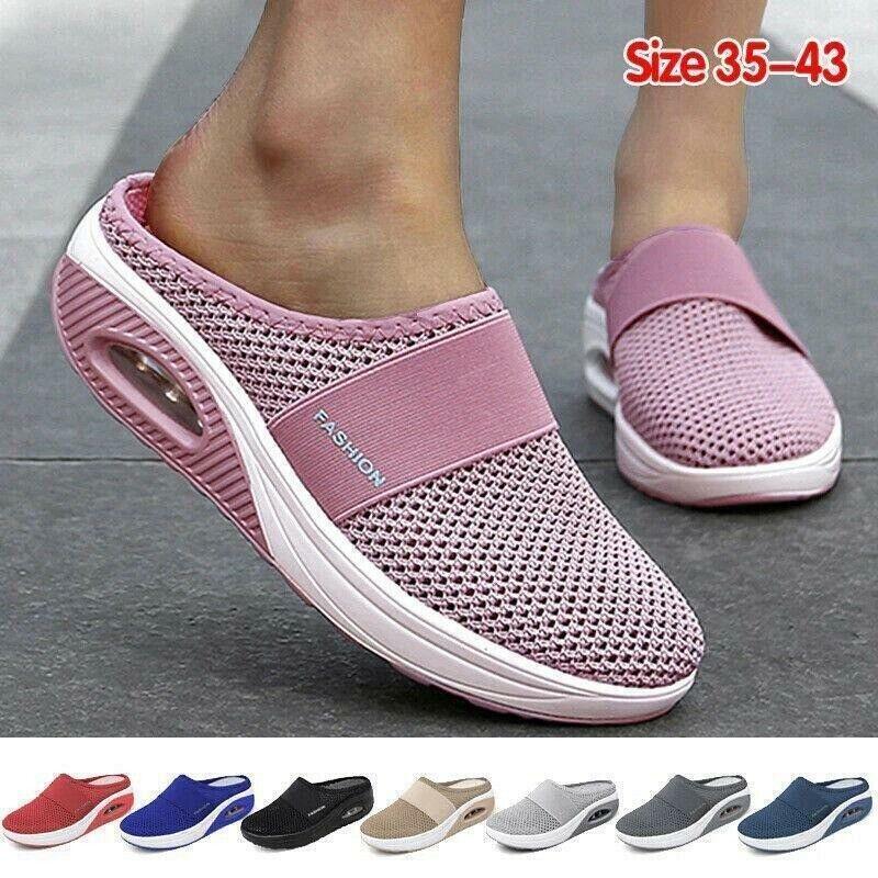 Women's Cushion Slip-on Walking Shoes Orthopedic Very Comfortable Walking