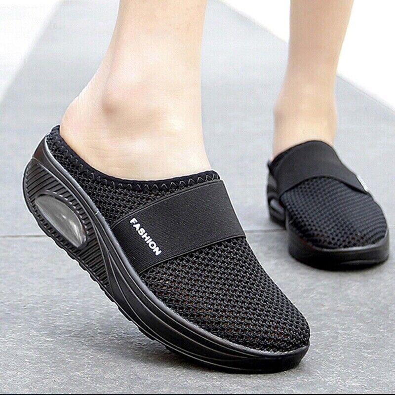 Women's Cushion Slip-on Walking Shoes Orthopedic Very Comfortable Walking