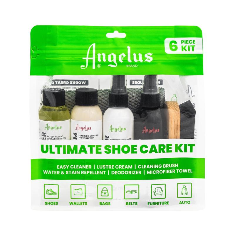 Angelus Ultimate Shoe Care Kit, Easily Clean Your Sneakers, Shoes, & Boots. Works On All Footwear