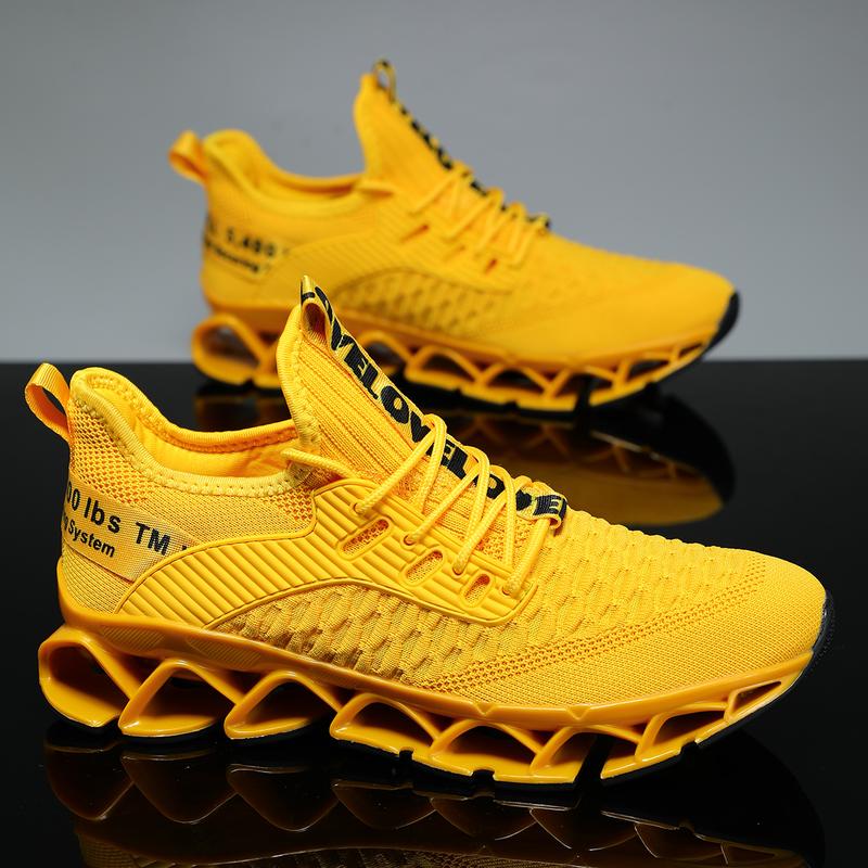 Men's Running Shoes Blade Tennis Walking Fashion Sneakers Breathable Non Slip Gym Sports Work Trainers Footwear Boy