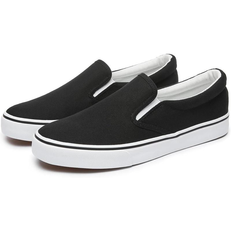 Mens Slip On Sneakers Loafers Shoes Black Shoes White Casual Fashion Shoes