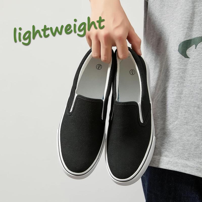 Mens Slip On Sneakers Loafers Shoes Black Shoes White Casual Fashion Shoes