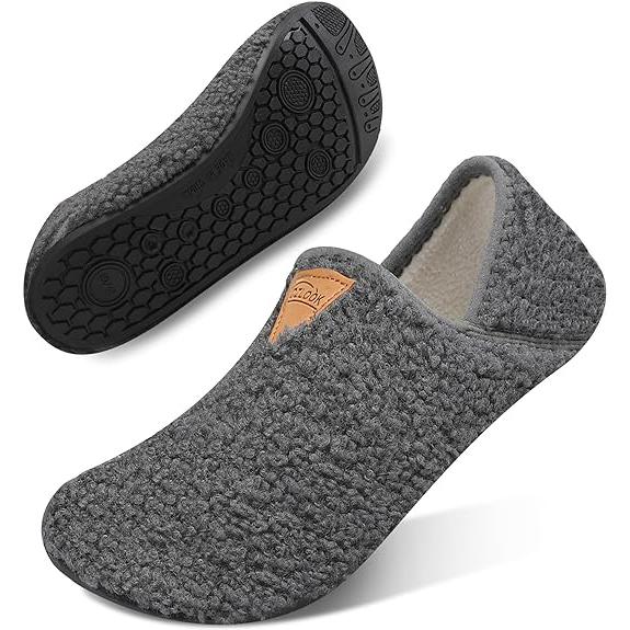 Women's Indoor Bedroom Slipper with Memory Foam, Gift for Women, Wool-Like House Shoe with Anti-Skid Rubber Sole for Ladies