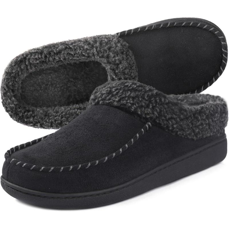 Men's Nealon Moccasin Clog Slipper, Slip on Indoor Outdoor House Shoes