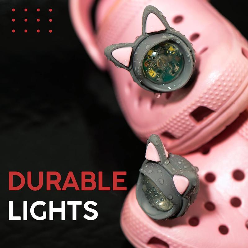 Croc Lights for Shoes, 2 Croc Headlights, Flashlight for Shoes, Croc Charms for Boys and Girls Footwear Comfort